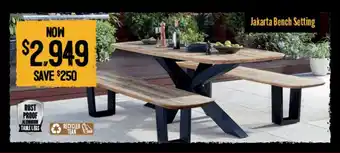 Jakarta Bench Setting
