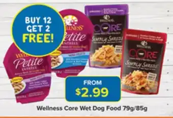 PetO Wellness Core Wet Dog Food 79g/85g offer
