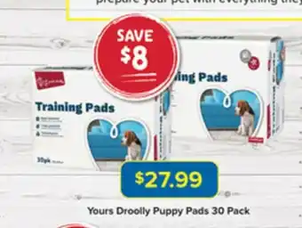 Yours Droolly Poppy Pads 30 Pack