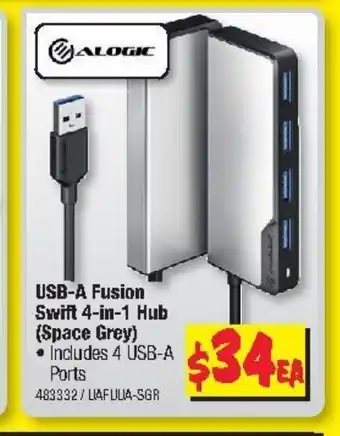 JB Hi-Fi USB-A Fusion Swift 4-in-1 Hub offer