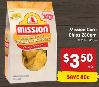 Spar Mission Corn Chips 230gm offer