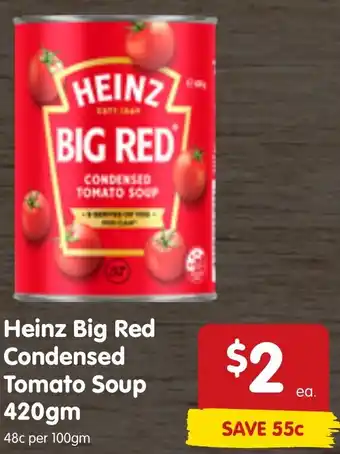 Spar Heinz Big Red Condensed Tomato Soup 420gm offer