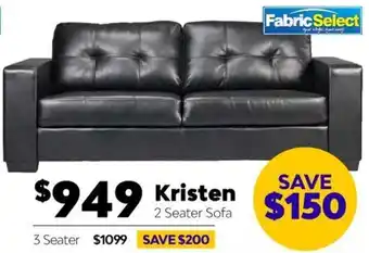 ComfortStyle Furniture & Bedding Kristen 2 Seater Sofa offer