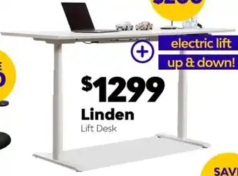 ComfortStyle Furniture & Bedding Linden Lift Desk offer