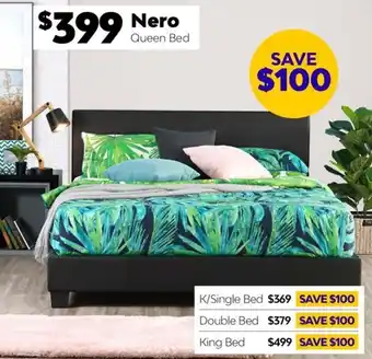 ComfortStyle Furniture & Bedding Nero Queen Bed offer