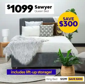 ComfortStyle Furniture & Bedding Sawyer Queen Bed offer