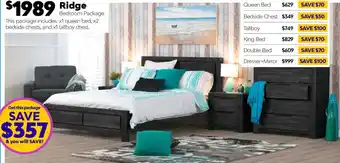 ComfortStyle Furniture & Bedding Ridge Bedroom Package offer