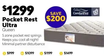 ComfortStyle Furniture & Bedding Pocket Rest Ultra Queen offer