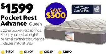 ComfortStyle Furniture & Bedding Pocket Rest Advance Queen offer