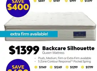 ComfortStyle Furniture & Bedding Backcare Silhouette Queen Mattress offer