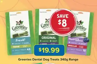 Greenies Dental Dog Treats 340g Range