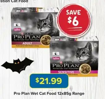 PetO Pro Plan Wet Cat Food 12 x 85g Range offer