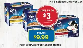 PetO Felix Wet Cat Food 12 x 85g Range offer
