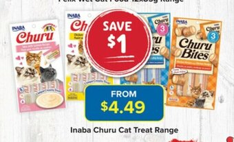 PetO Inaba Churu Cat Treat Range offer