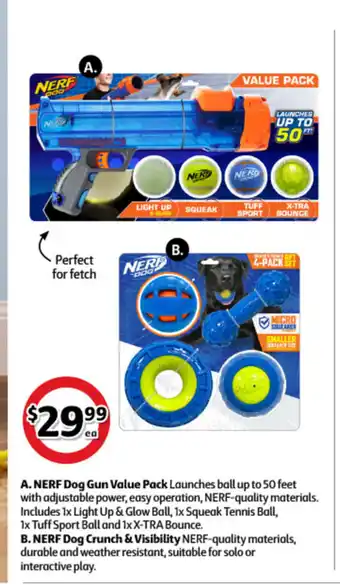 Coles Nerf Dog Gun Value Pack or Nerf Dog Crunch & Visibility offer