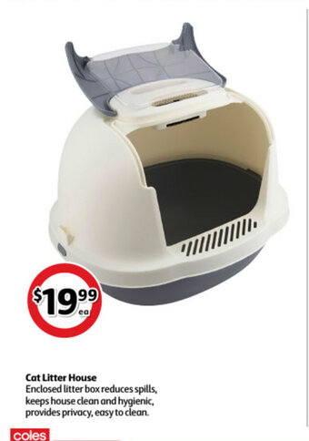 Coles Cat Litter House offer