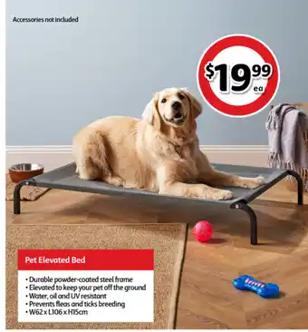 Coles Pet Elevated Bed offer