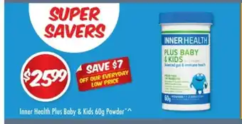 Chemist Outlet Inner Health Plus Baby & Kids 60g Powder offer