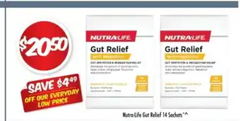 Chemist Outlet Nutra-Life Gut Relief 14 Sachets offer