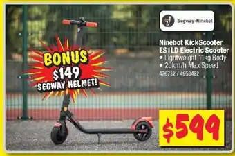 JB Hi-Fi Ninebot KickScooter ES1LD Electric Scooter offer