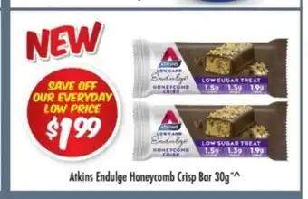 Chemist Outlet Atkins Endulge Honeycomb Crisp Bar 30g offer