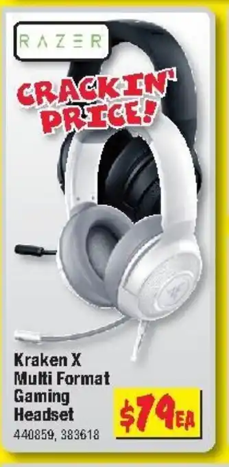 JB Hi-Fi Kraken X Multi Format Gaming Headset offer