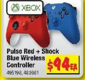 JB Hi-Fi Pulse Red+ Shock Blue Wireless Controller offer