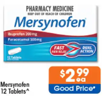 Good Price Pharmacy Mersynofen 12 Tablets offer