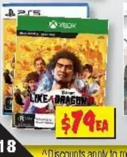 JB Hi-Fi Like a Dragon offer