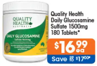Good Price Pharmacy Quality Health Daily Glucosamine Sulfate 1500mg offer