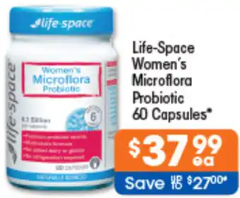 Good Price Pharmacy Life-Space Women's Microflora Probiotic 60 Capsules offer