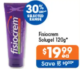 Good Price Pharmacy Fisiocrem Solugel 120g offer