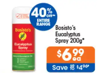 Bosisto's Eucalyptus Spray 200g