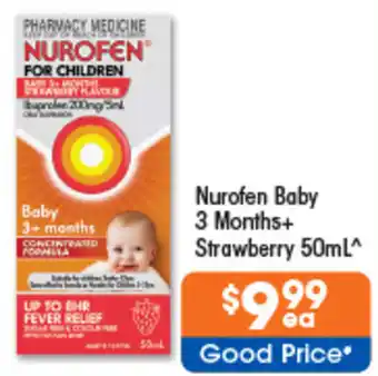 Good Price Pharmacy Nurofen Baby 3 Months+ Strawberry 50mL offer