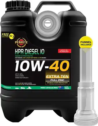 Autopro Penrite HPR DIESEL 10 10W40 10L offer