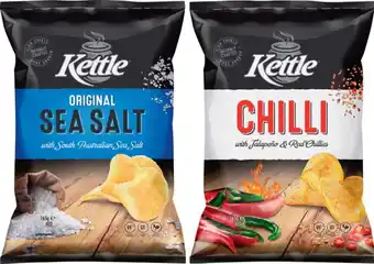 IGA Kettle Potato Chips 150-165g Selected Varieties offer