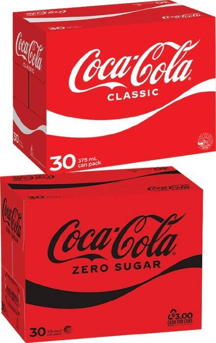 Coca‑Cola 30x375mL Selected Varieties offer at IGA