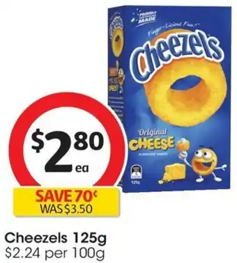 Coles Cheezels 125g offer