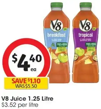 Coles V8 Juice 1.25 Litre offer