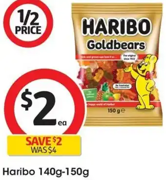 Coles Haribo 140g-150g offer