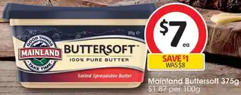 Coles Mainland Buttersoft 375g offer