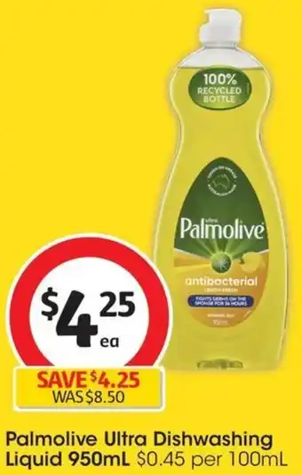 Coles Palmolive Ultra Dishwashing Liquid 950mL offer