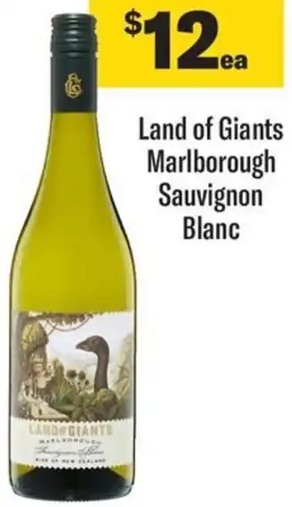 Coles Land of Giants Marlborough Sauvignon Blanc offer