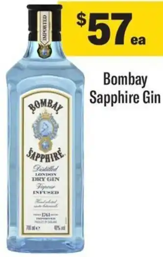 Coles Bombay Sapphire Gin offer