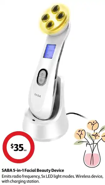 Coles SABA 5-in-1 Facial Beauty Device offer