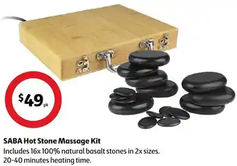 Coles SABA Hot Stone Massage Kit offer