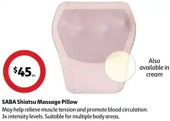 Coles SABA Shiatsu Massage Pillow offer