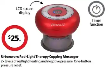 Coles Urbanworx Red-Light Therapy Cupping Massager offer