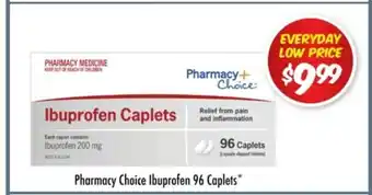 Pharmacy Choice Ibuprofen 96 Caplets