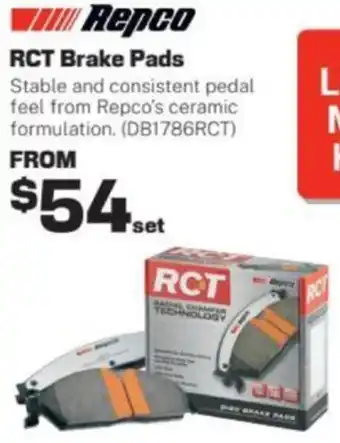 Repco RCT Brake Pads offer